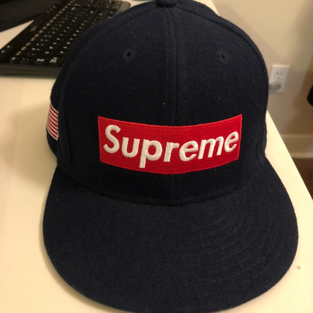 Supreme Box Logo Woolrich New Era Hat F/W 2010